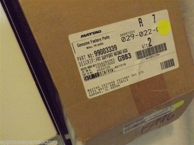 MAYTAG JENN AIR DISHWASHER 99003339 Frt Support W/sound Box (bsq) NEW IN BOX MAYTAG JENN AIR DISHWASHER 99003339 Frt Support W/sound Box (bsq) NEW IN BOX